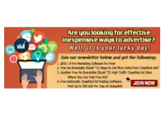 Advertise Your Website In 1000's of Websites For Very Little