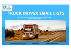 Avail customized Truck Driver Email List across USA-UK