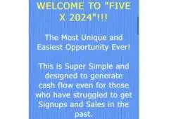I just joined and make money right away FiveX 2024 is on FIRE and just launched!