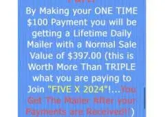 Unlimited $50 Payments and $25 Random Payments for Life!