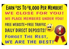 $500 - $10,500 Cash Daily/Weekly/Monthly - Your Choice. Work 1 Hour Per Day or Less!